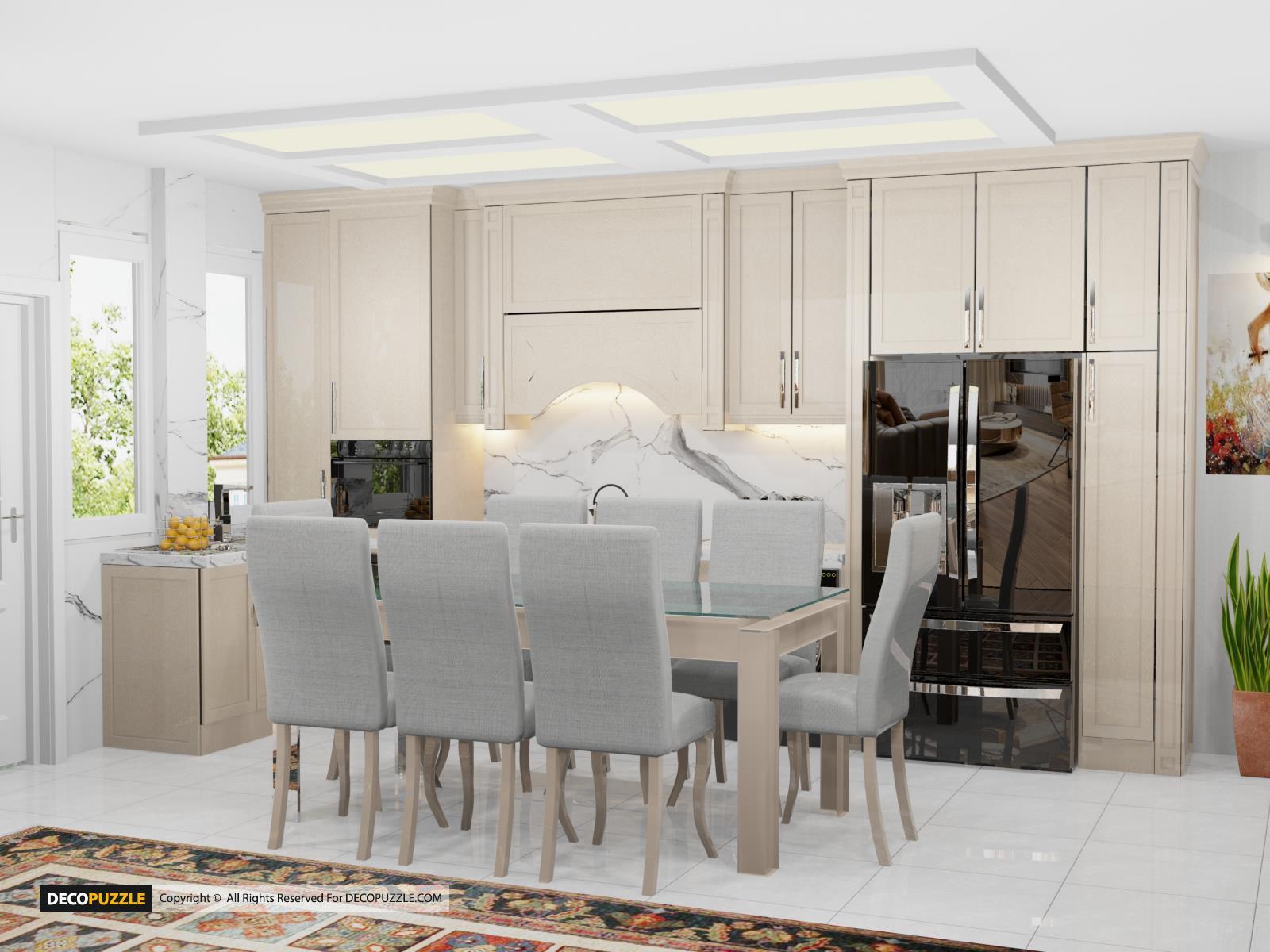 پروژه کابینت نئوکلاسیک در غرب تهران