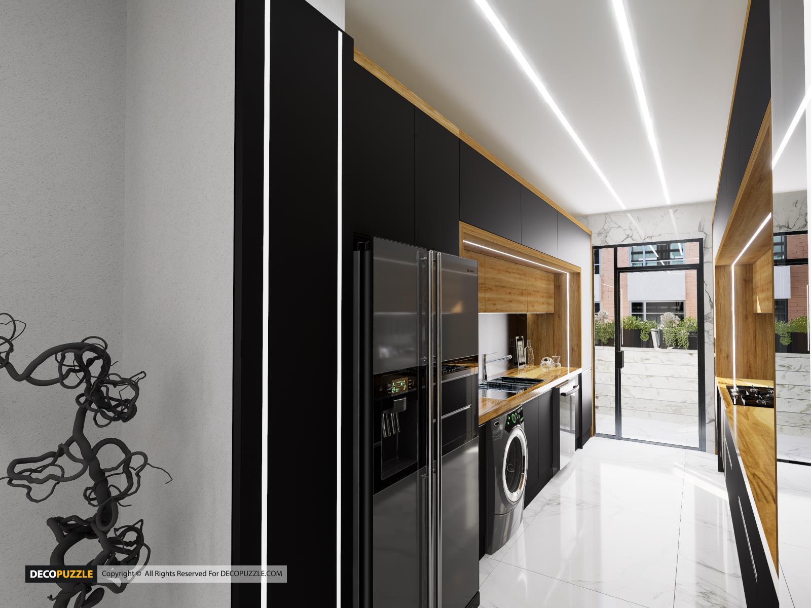 نمایی از کابینت مدرن