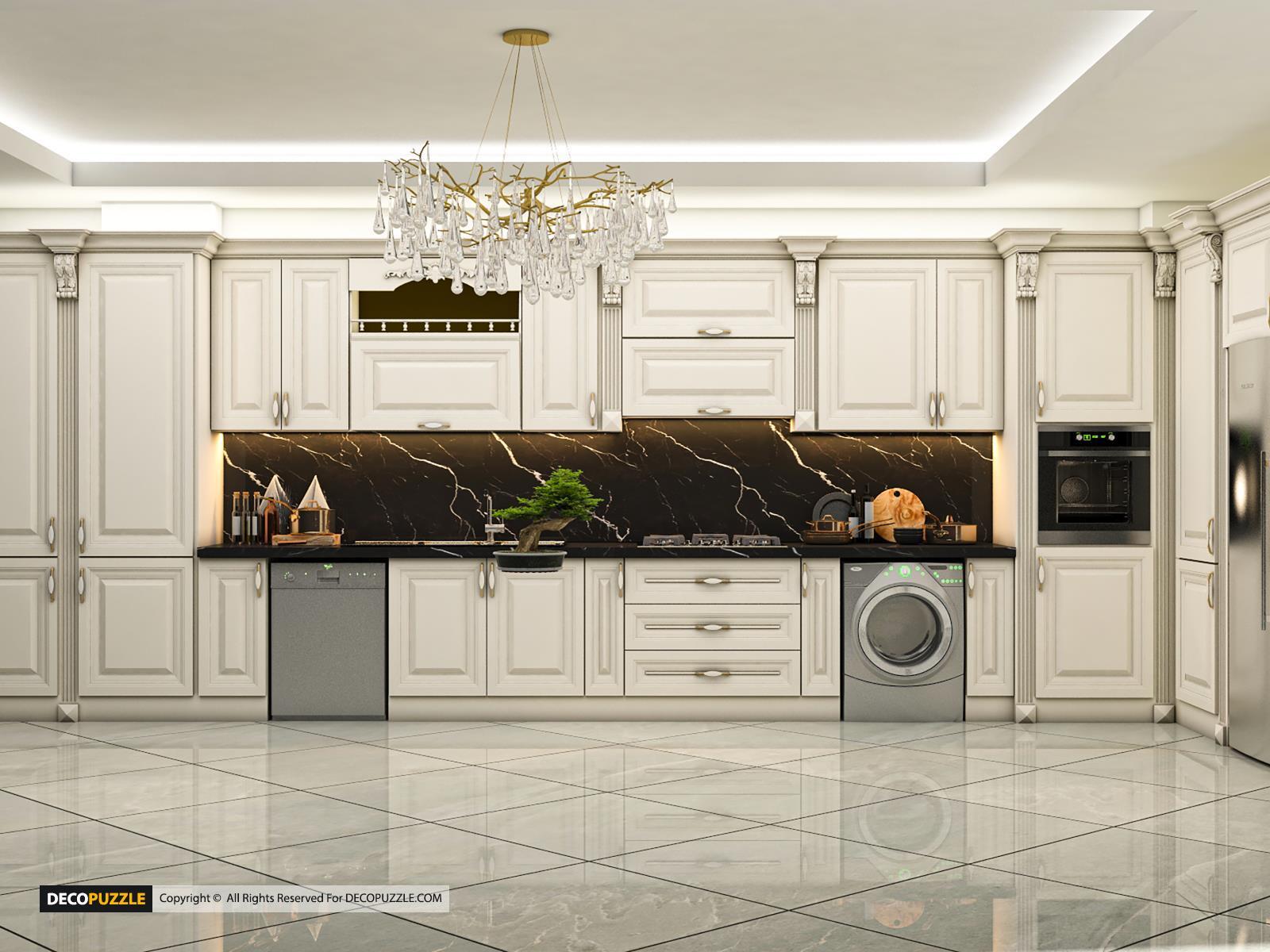 کابینت کلاسیک سفید
