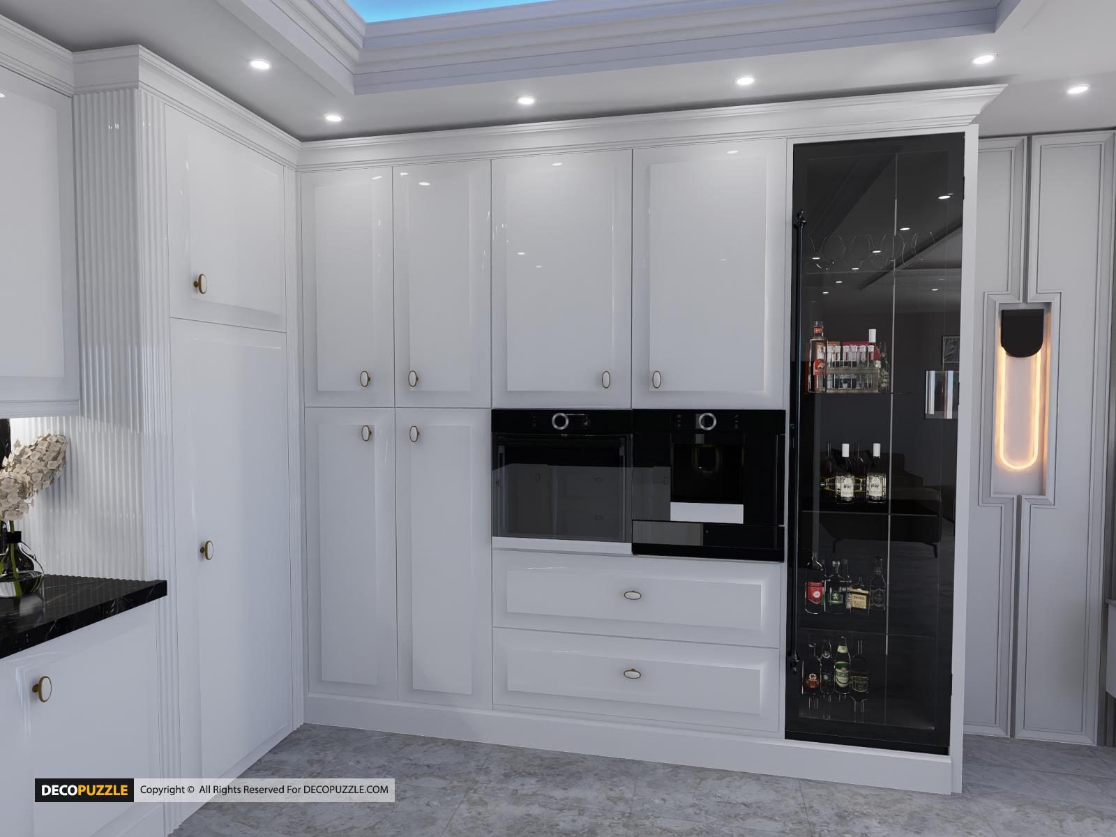 طراحی کابینت نئوکلاسیک