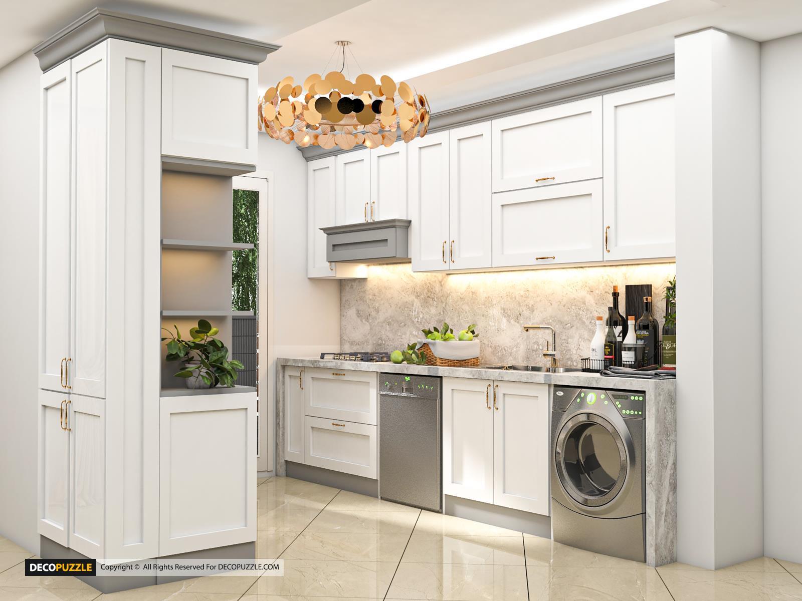 کابینت پوششی سفید