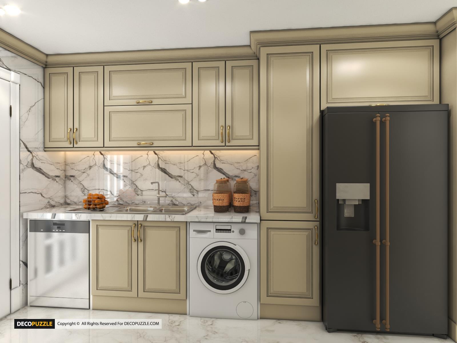 کابینت کلاسیک جدید آشپزخانه 