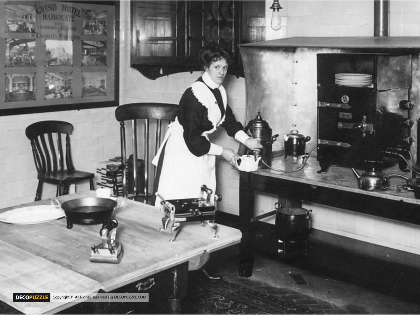 عکس سیاه و سفید از آشپزخانه های قدیمی
